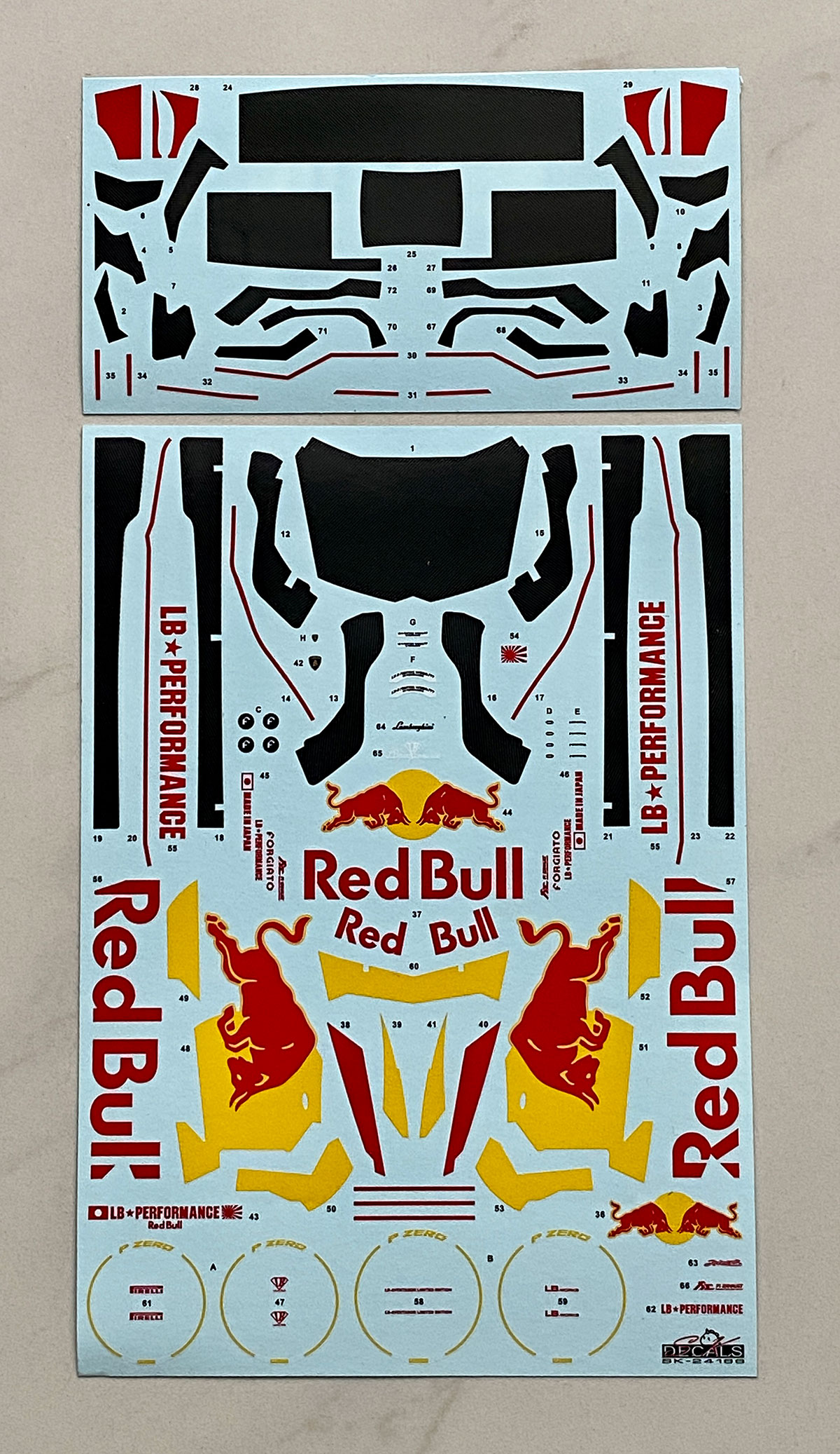 SK Decal 1/24 LB-WORKS ランボルギーニ アヴェンタドール Ver.1 Red