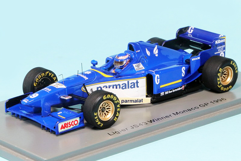 スパーク 1/43 リジェ JS43 無限ホンダ モナコGP 1996 Winner O.パニス