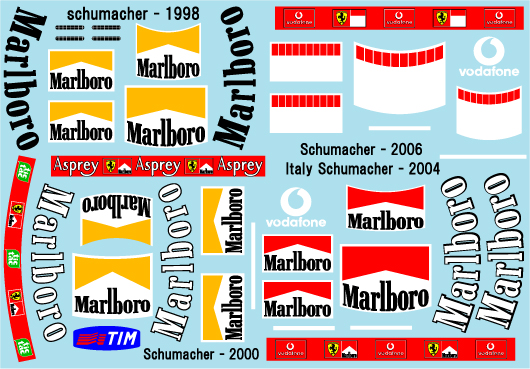 ミュージアムコレクション 1/5 ヘルメット マルボロ タバコデカール