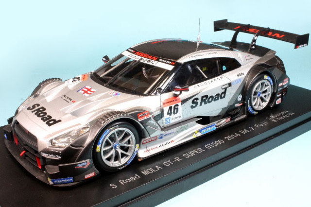 エブロ 1/18 S-Road モーラ GT-R スーパーGT 2014 Rd.2 富士 No.46