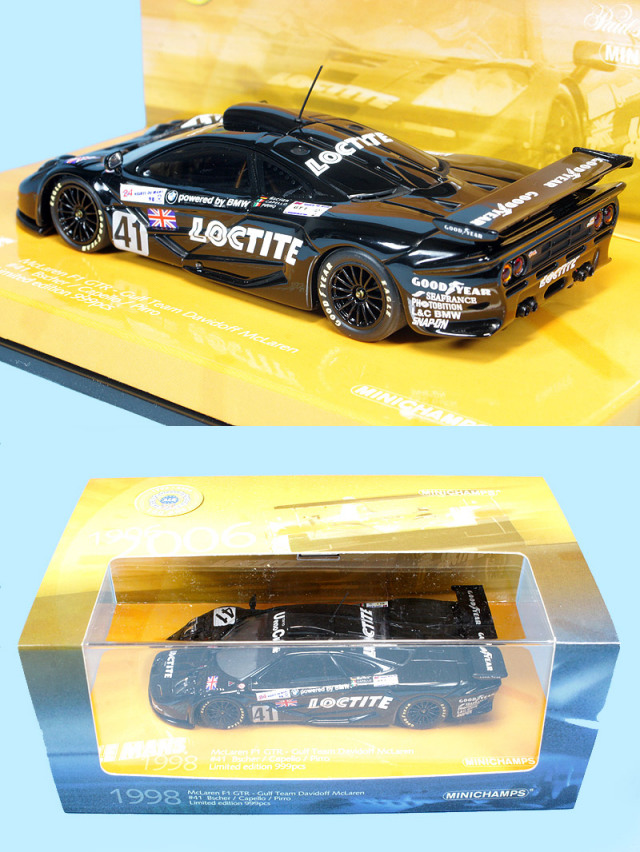 ミニチャンプス 1/43 マクラーレン F1 GTR ルマン 1998 No.41