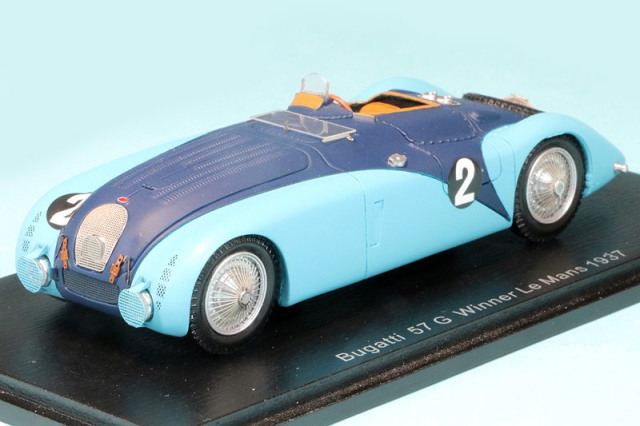 スパーク 1/43 ブガッティ 57G ルマン 24h 1937 Winner No.2 43LM37