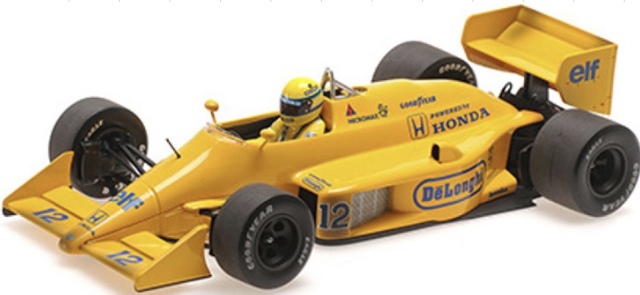 予約] ミニチャンプス 1/18 ロータス ホンダ 99T A.セナ モナコGP 1987