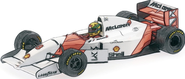 予約] ミニチャンプス 1/18 マクラーレン ホンダ MP4/5B A.セナ 1990