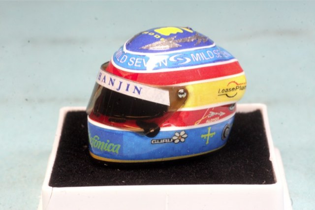 JFクリエーション 1/12 ヘルメット フェルナンド・アロンソ 2005