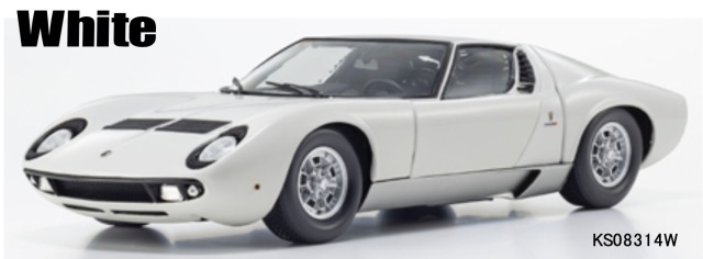 予約] 京商 1/18 ランボルギーニ カウンタック LP400S ホワイト フル