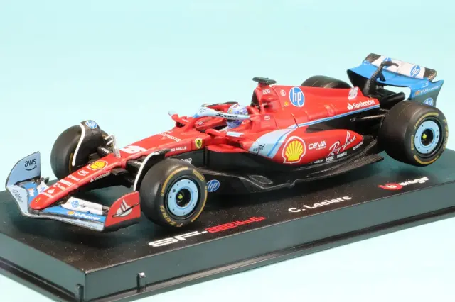 ブラーゴ 1/43 フェラーリ SF-24 マイアミGP 2024 No.55 C.サインツ Jr