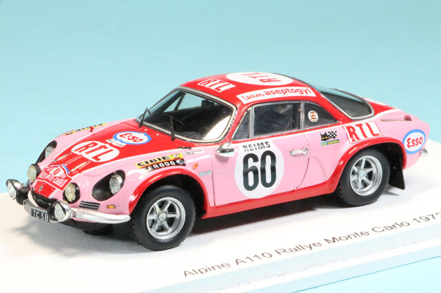 スパーク 1/43 アルピーヌ A110 1800 モンテカルロラリー 1972 No.60