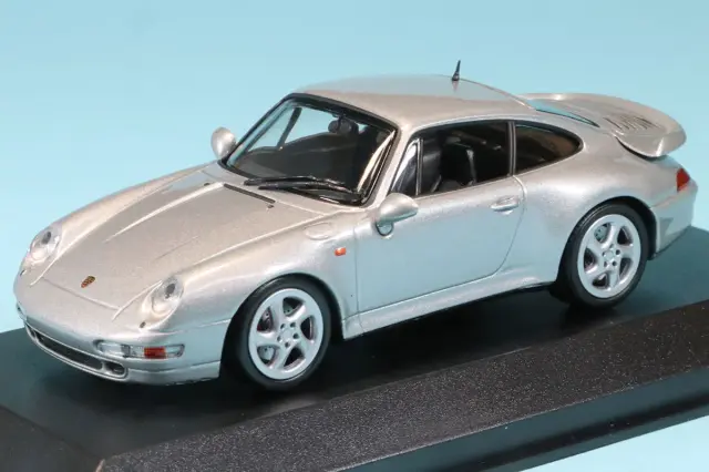 ミニチャンプス 1/43 ポルシェ 911 993 ターボ 1995 シルバー