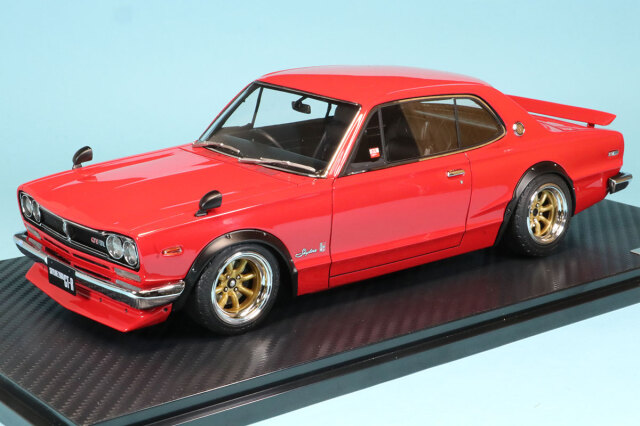 京商 1/43 ニッサン スカイライン 2000 GT-R KPGC10 2ドア 1971 レッド