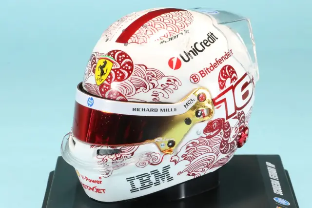 スパーク/ルックスマート 1/5 ヘルメット C.ルクレール 日本GP 2025