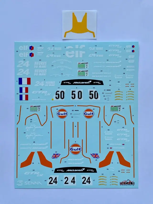 タブデザイン 1/18 マクラーレン MP4/6 マルボロ タバコデカール
