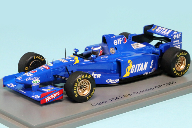 スパーク 1/43 リジェ JS41 スペインGP 1995 6th O.パニス S7409