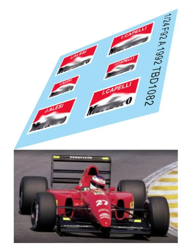 タメオ 1/43 メタルキット フェラーリ F92A 南アフリカGP 1992 I