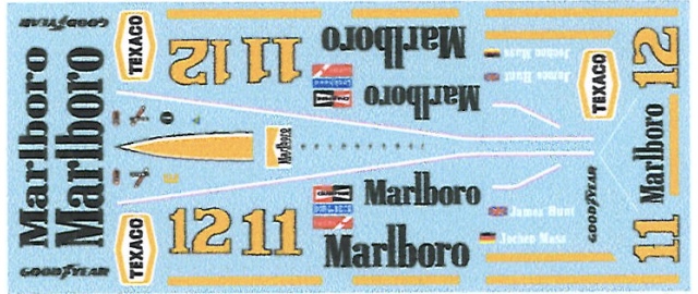 ミュージアムコレクション 1/5 ヘルメット マルボロ タバコデカール