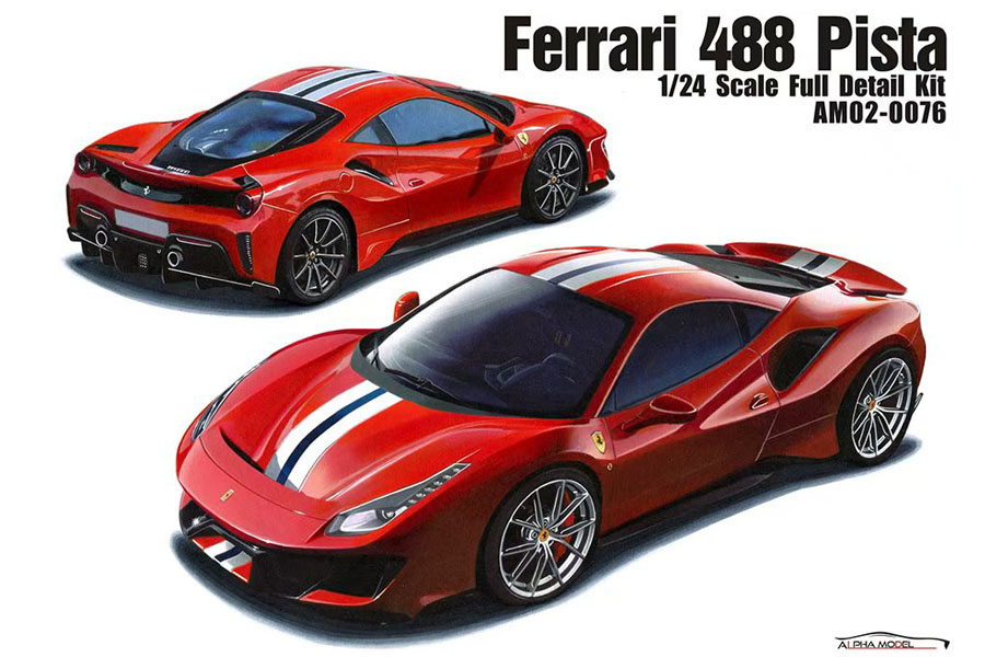 ALPHA Model 1/24キット AM02-0076 Ferrari 488 PISTA ミニカー専門店