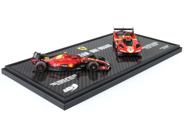 BBR EX56 1/43 Ferrari 499P LM 2023 Winner & SF-23 Italy GP Monza