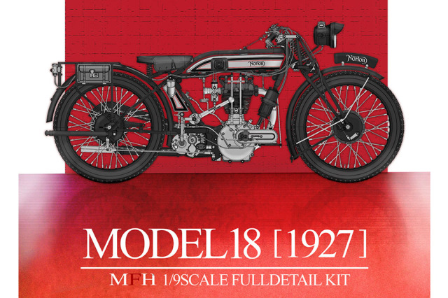 HIRO K861 1/9 Norton Model 18 1927 ミニカー専門店 ラクーンオート