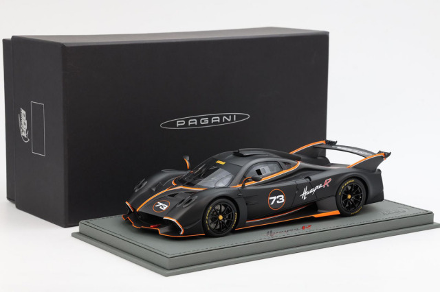 BBR P18218DV 1/18 Pagani Huayra R Matt Black Carbon / Matt Black
