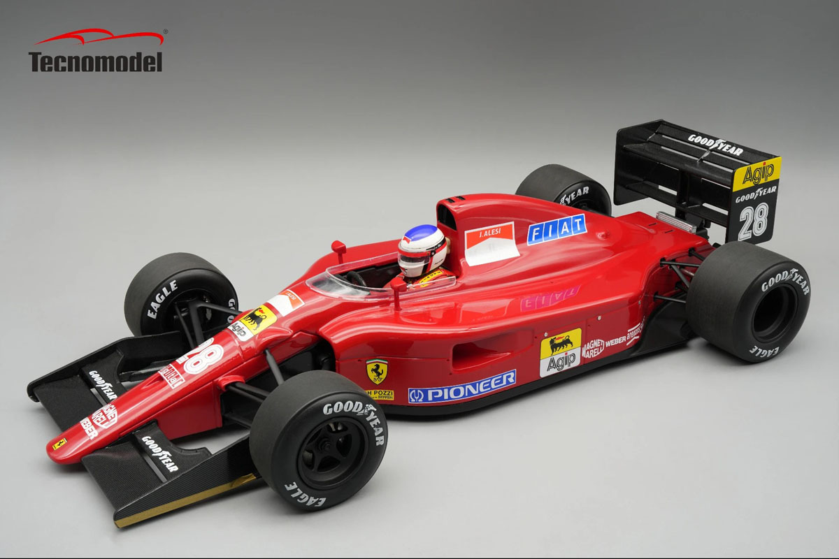 予約商品 ** Tecno Model TMD18-335C 1/18 Ferrari 642 F1 Bergian GP