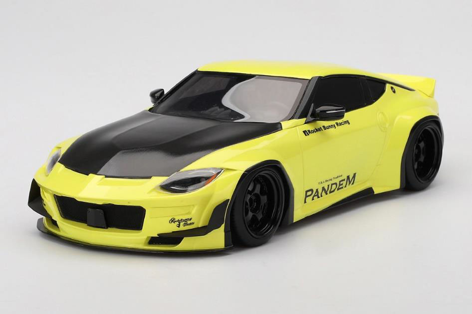 TOP SPEED TS0529 1/18 Pandem Nissan Z(RZ34) Ikazuchi Yellow