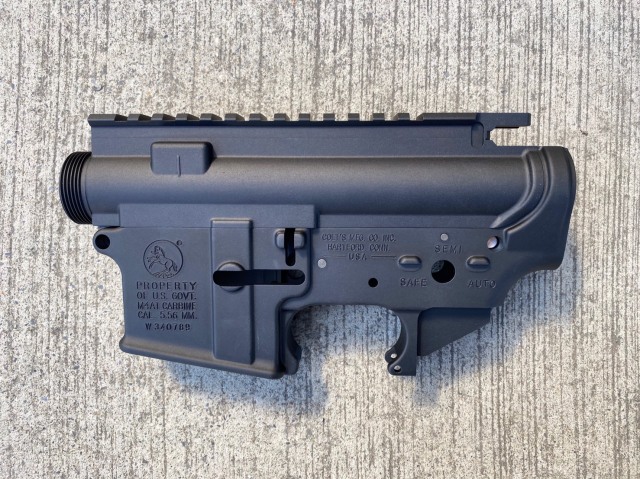 Z-Parts 東京マルイ M4MWS アルミ鍛造レシーバーセット (Colt刻印/BK）