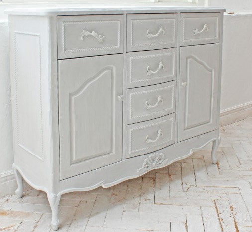 サイドボード チェスト アンティーク調 リビング収納 輸入家具 扉 猫脚