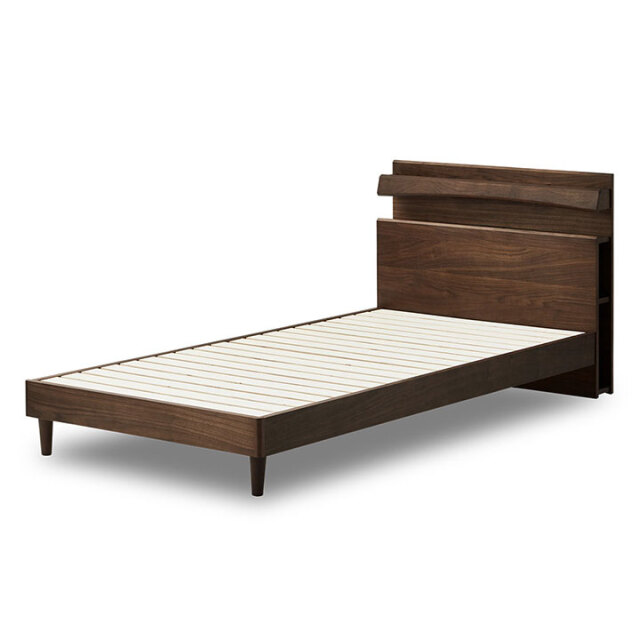 マニエ｜シェララフィアのお洒落なウォールナット材ベッドフレーム