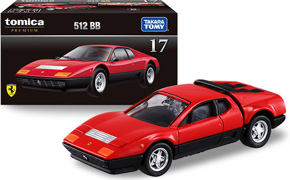 トミカ （トミカプレミアム 17） 1/61 フェラーリ 512 BB （赤）