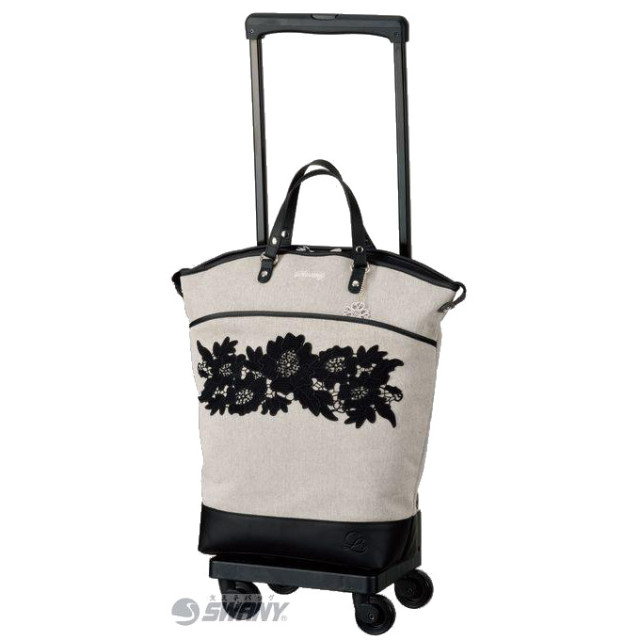 D-644 近沢レース店フローレンス (L21) グレーXブラック <T2