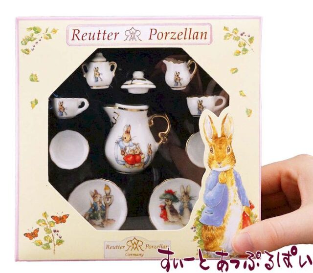 ロイターミニチュア】 ピーターラビット 12ピース ティーセット