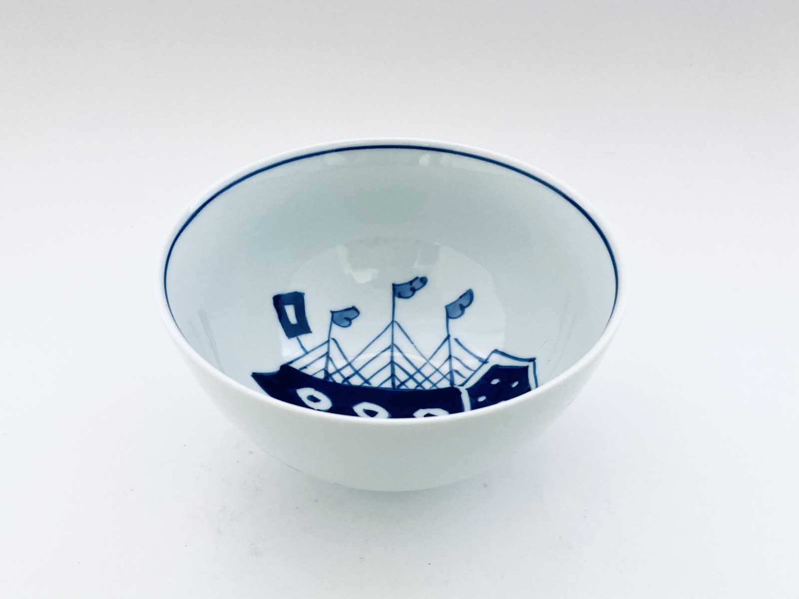 有田焼 青花 深丼 EDO