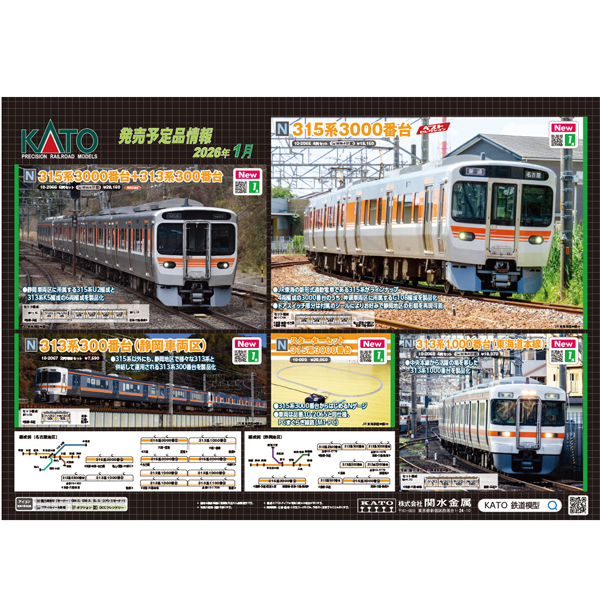 KATO 10-2066 315系3000番台＋313系300番台 6両セット【特別企画品