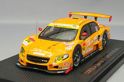 エブロ 1/43 カローラ アクシオ apr GT スーパーGT300 2010 #74 オレンジ