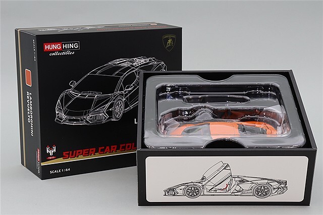 HUNG HING TOYS 1/64 ランボルギーニ レヴエルト オレンジ
