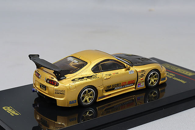 イノモデル 1/64 トヨタ スープラ A80 トップシークレット GT300 ゴールド