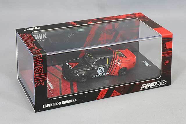 イノモデル 1/64 マツダ RX3 サバンナ LB-WORKS 