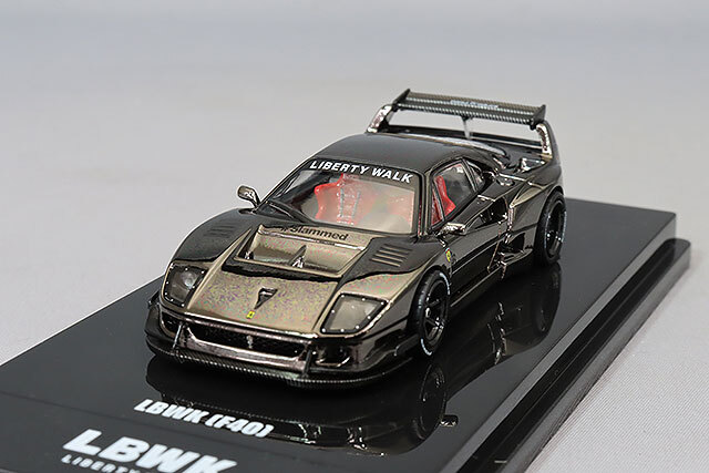 イノモデル 1/64 LBWK F40 クロームブラック