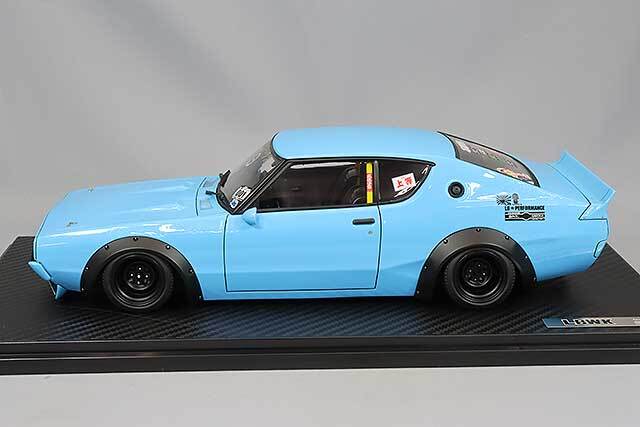 イグニッションモデル 1/18 LB-WORKS ケンメリ 2Dr ライトブルー