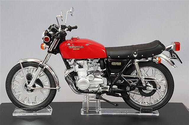 青島文化教材社 スカイネット 1/12 ホンダ CB400FOUR ライトルビーレッド