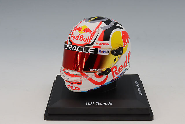 スパーク 1/5 ヘルメット オラクル レッドブルレーシング ホンダ 角田