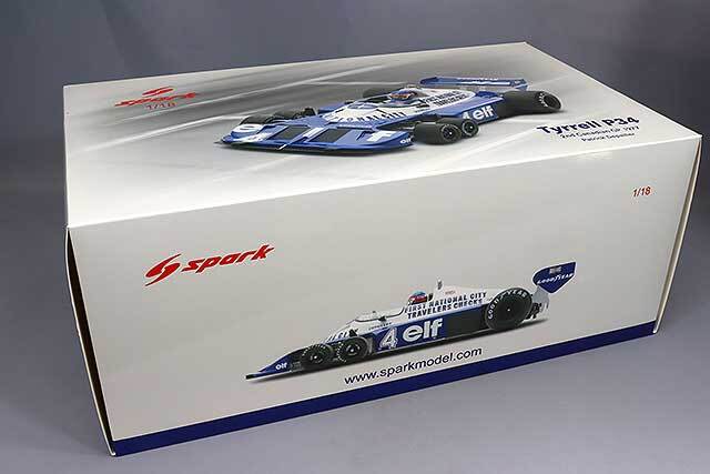 スパーク 1/18 ティレル P34 F1 1977 カナダGP 2位 #4 P.Depailler