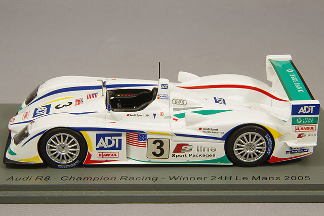 スパーク 1/43 アウディ R8 2005 ルマン24H ウィナー #3 M.ワーナー