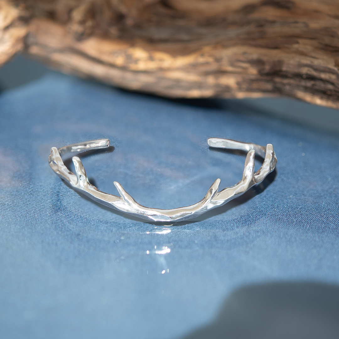 バングル（メンズ） シルバー925 ロジウムコーティング(JLージュエルー