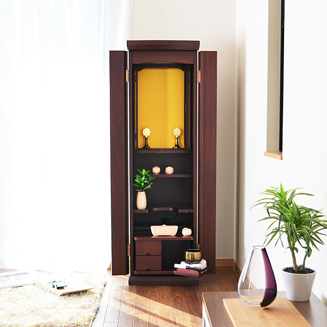 シングル 紫檀調/ファイン | 創価学会仏壇・仏具なら誓願堂へ