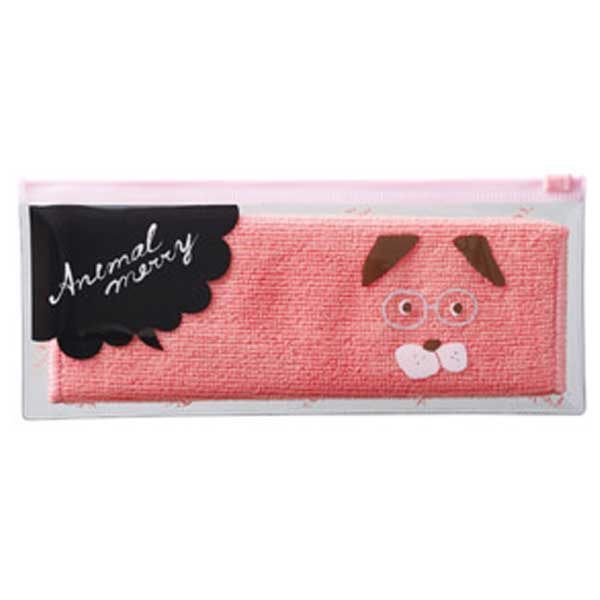 アニマルメリー ポーチ入ハンカチタオル1個【ポーチ ハンカチ タオル