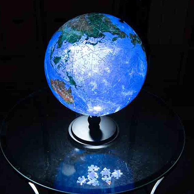 宇宙グッズ】3D地球儀パズル 240ピース ブルーアース アクア