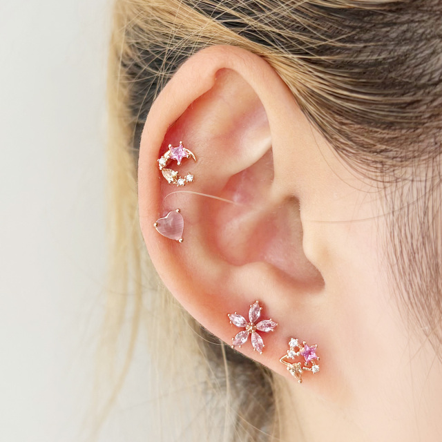 14G 16G ］ちゅるん♪ぷっくり ハート がコーデの可愛いポイントに