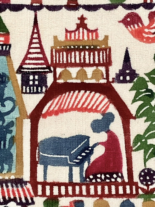 関美穂子 型絵染｜オリジナルカラー 水辺のもてなし｜着物セレクト専門