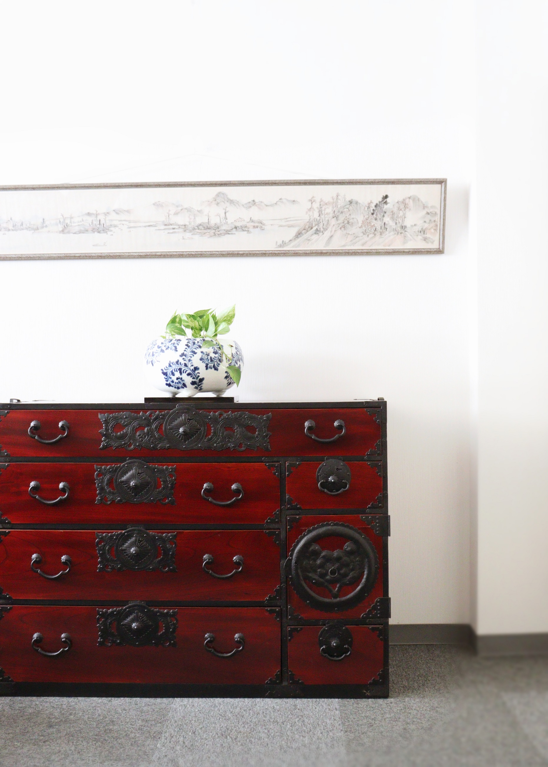 仙台箪笥 時代箪笥 整理箪笥 衣装箪笥 幅約1200mm 和箪笥 送料込み